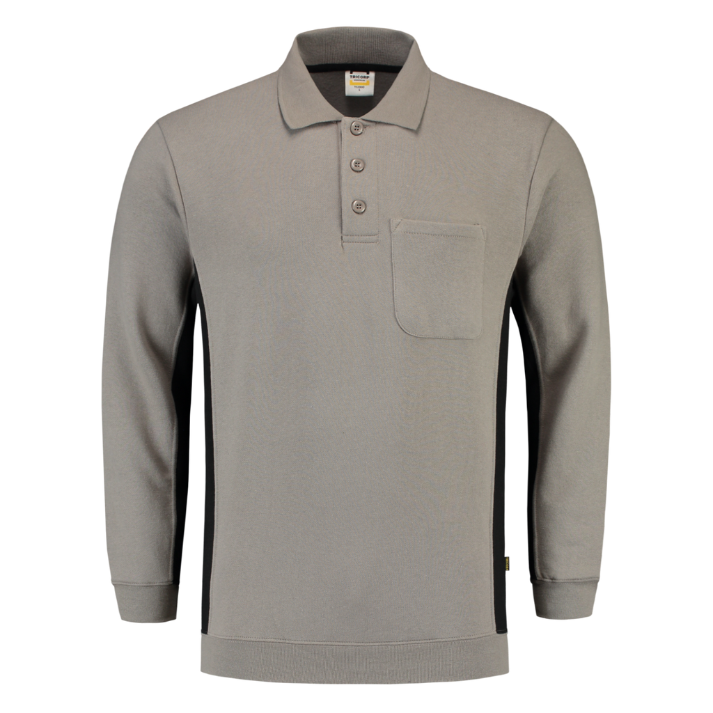 Tricorp Sweatshirt Polokragen Bicolor Brusttasche 302001