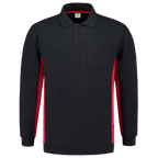 Tricorp Sweatshirt Polokragen Bicolor Brusttasche 302001
