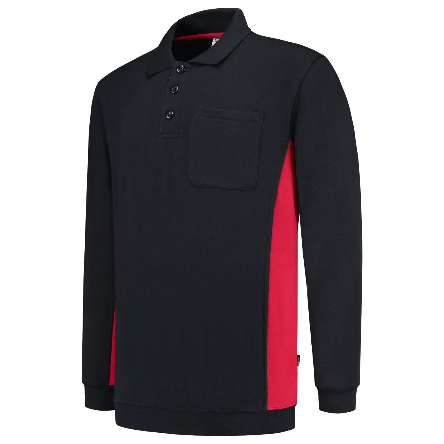 Tricorp Sweatshirt Polokragen Bicolor Brusttasche 302001
