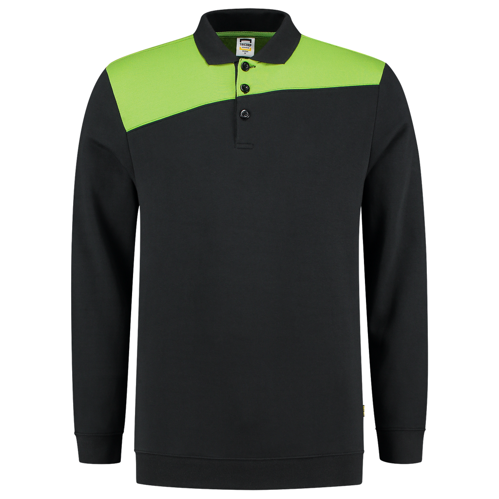Tricorp Sweatshirt Polokragen Bicolor Quernaht 302004