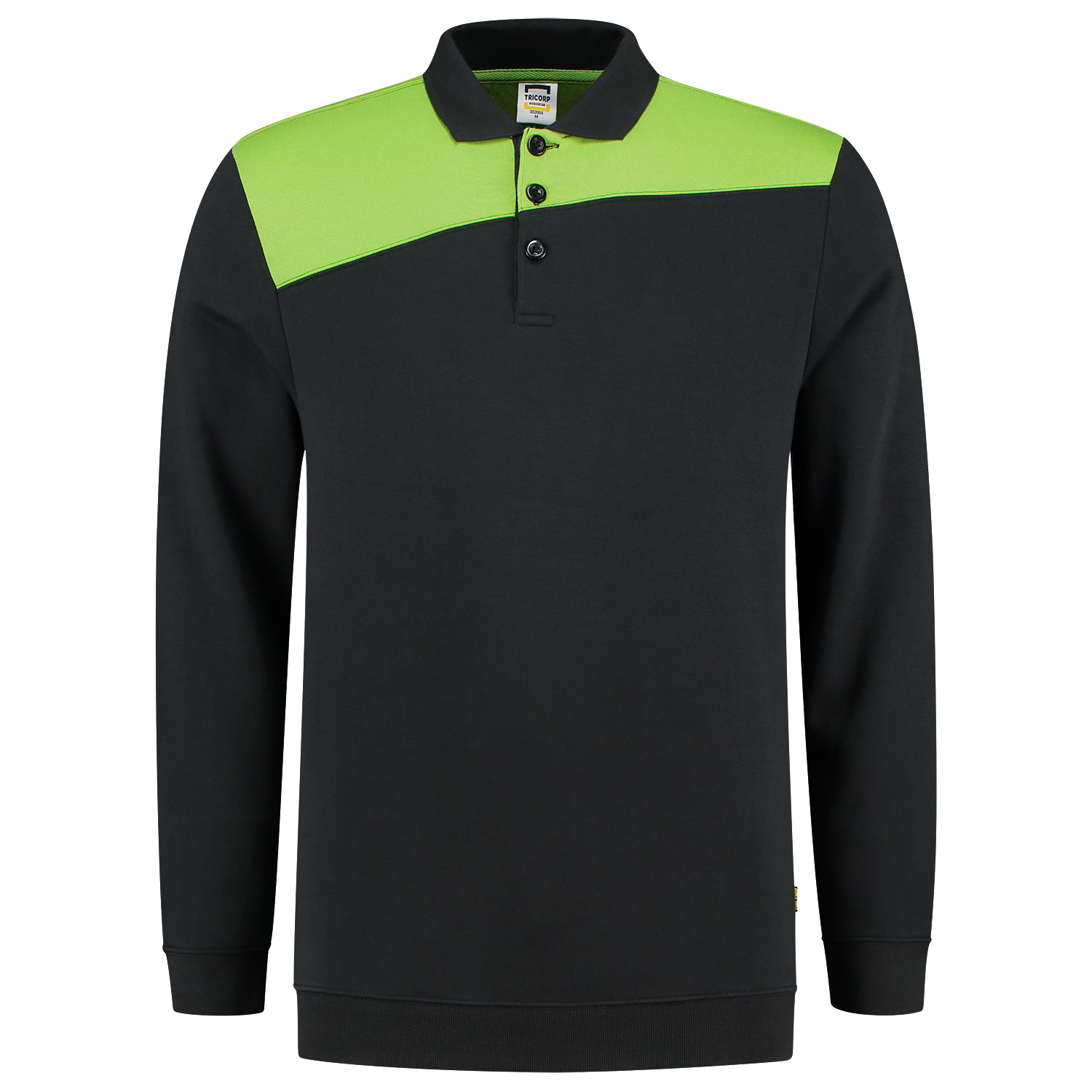 Tricorp Sweatshirt Polokragen Bicolor Quernaht 302004