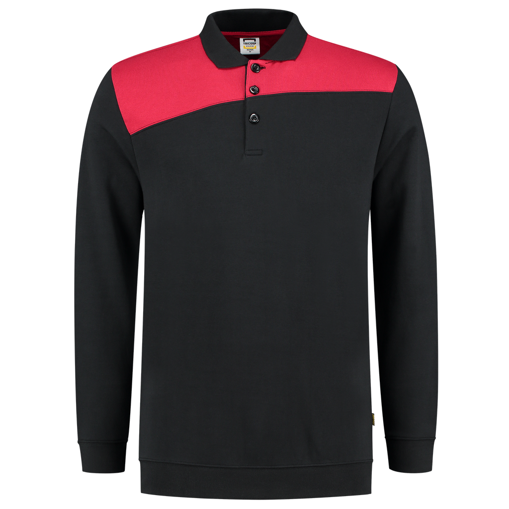Tricorp Sweatshirt Polokragen Bicolor Quernaht 302004
