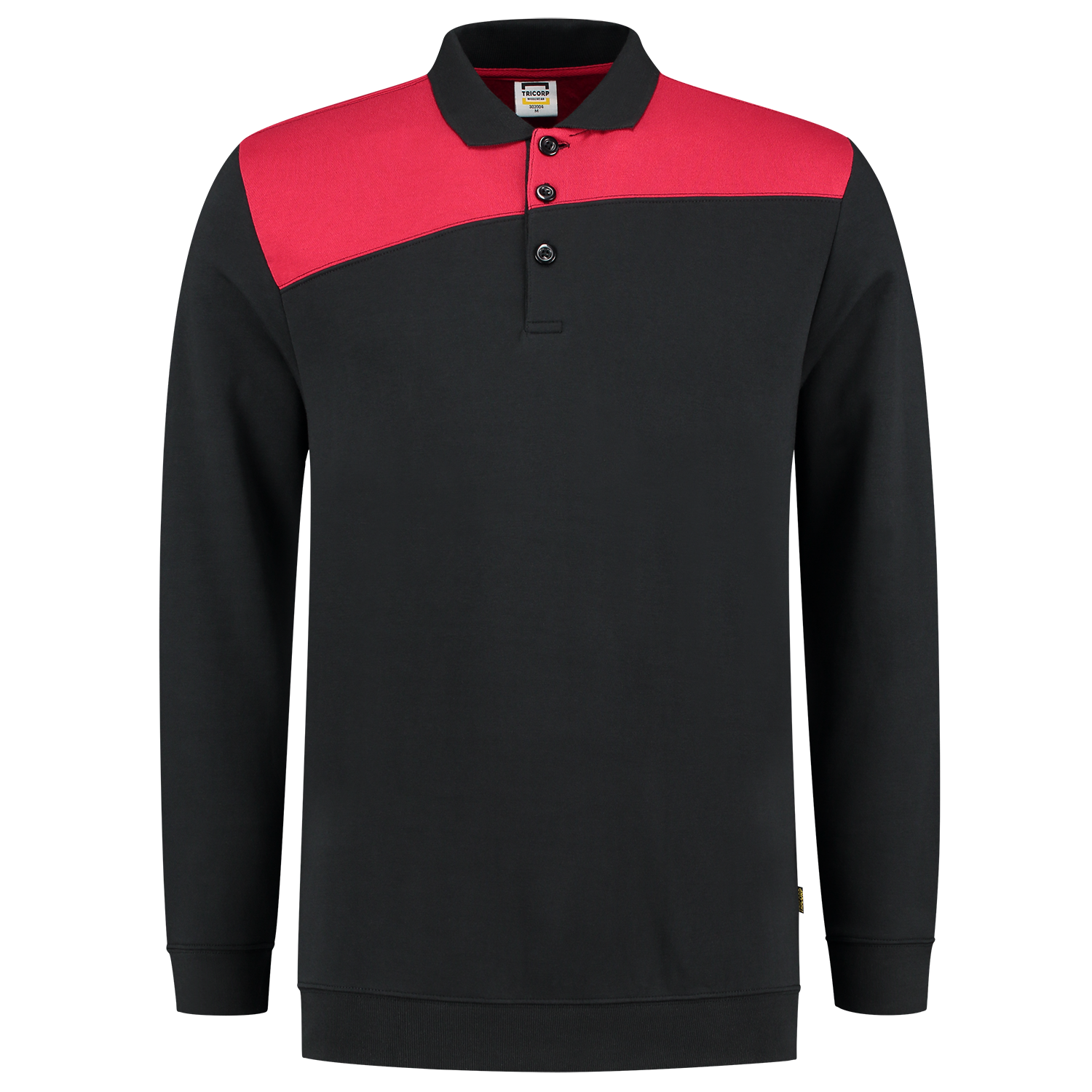 Tricorp Sweatshirt Polokragen Bicolor Quernaht 302004