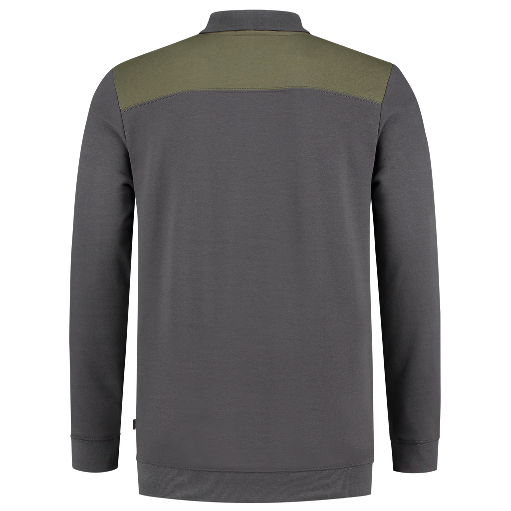 Tricorp Sweatshirt Polokragen Bicolor Quernaht 302004