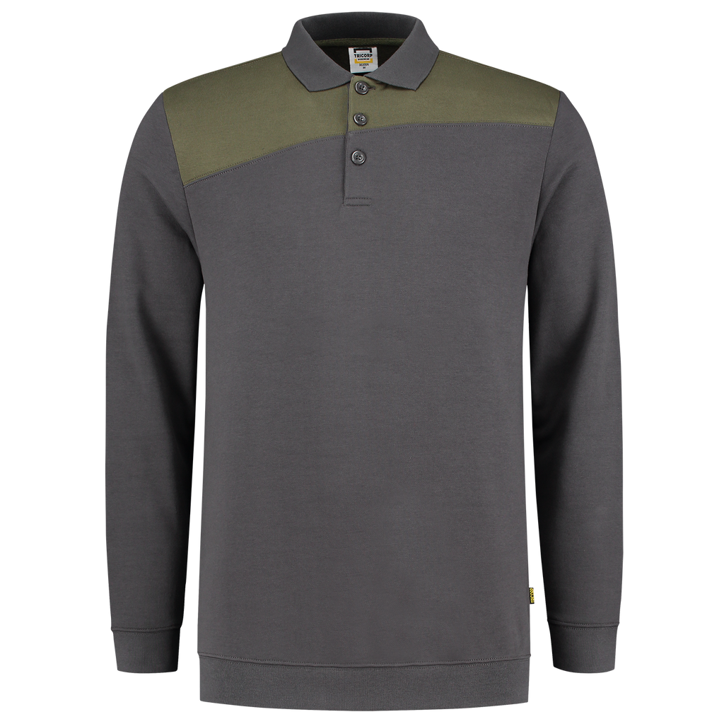 Tricorp Sweatshirt Polokragen Bicolor Quernaht 302004