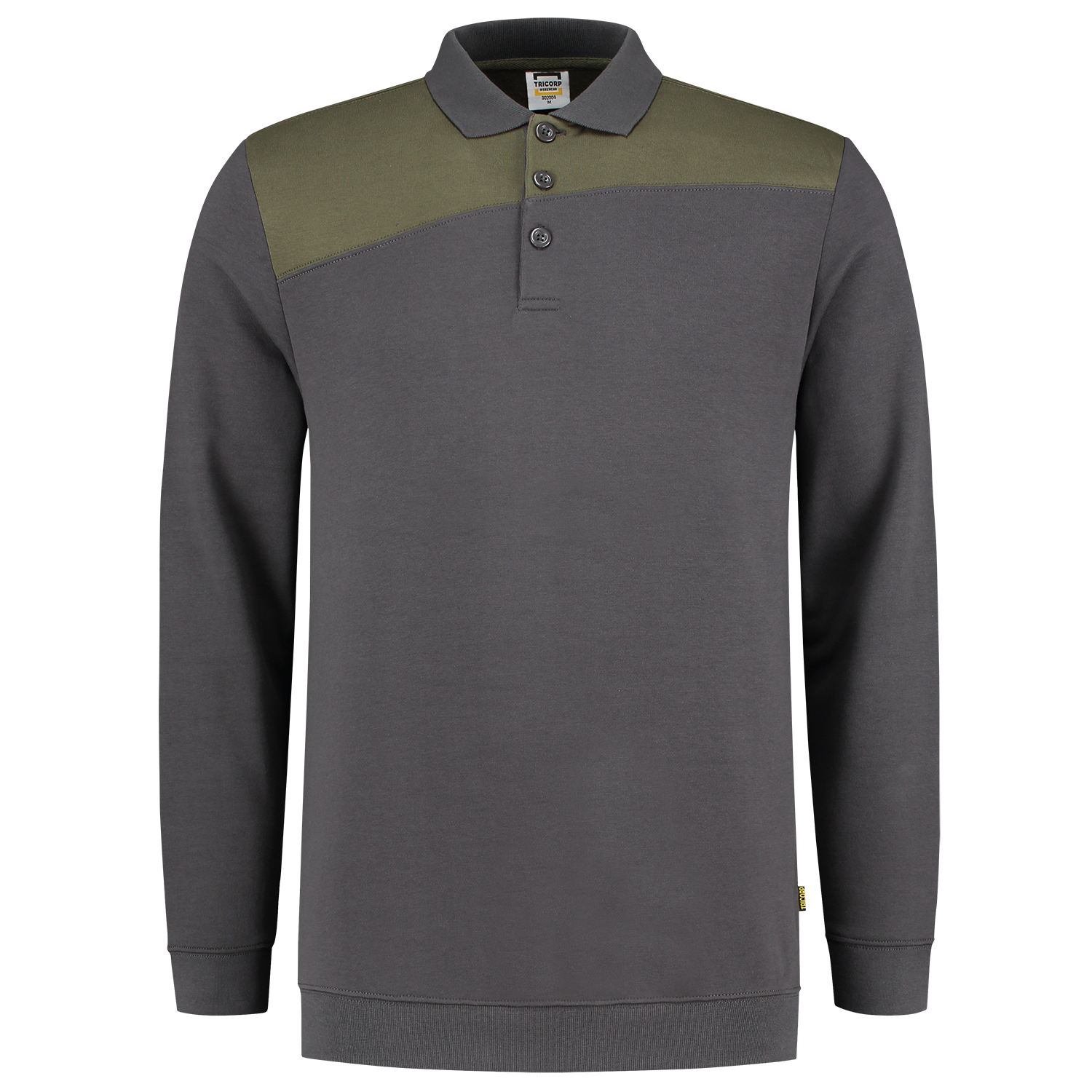 Tricorp Sweatshirt Polokragen Bicolor Quernaht 302004