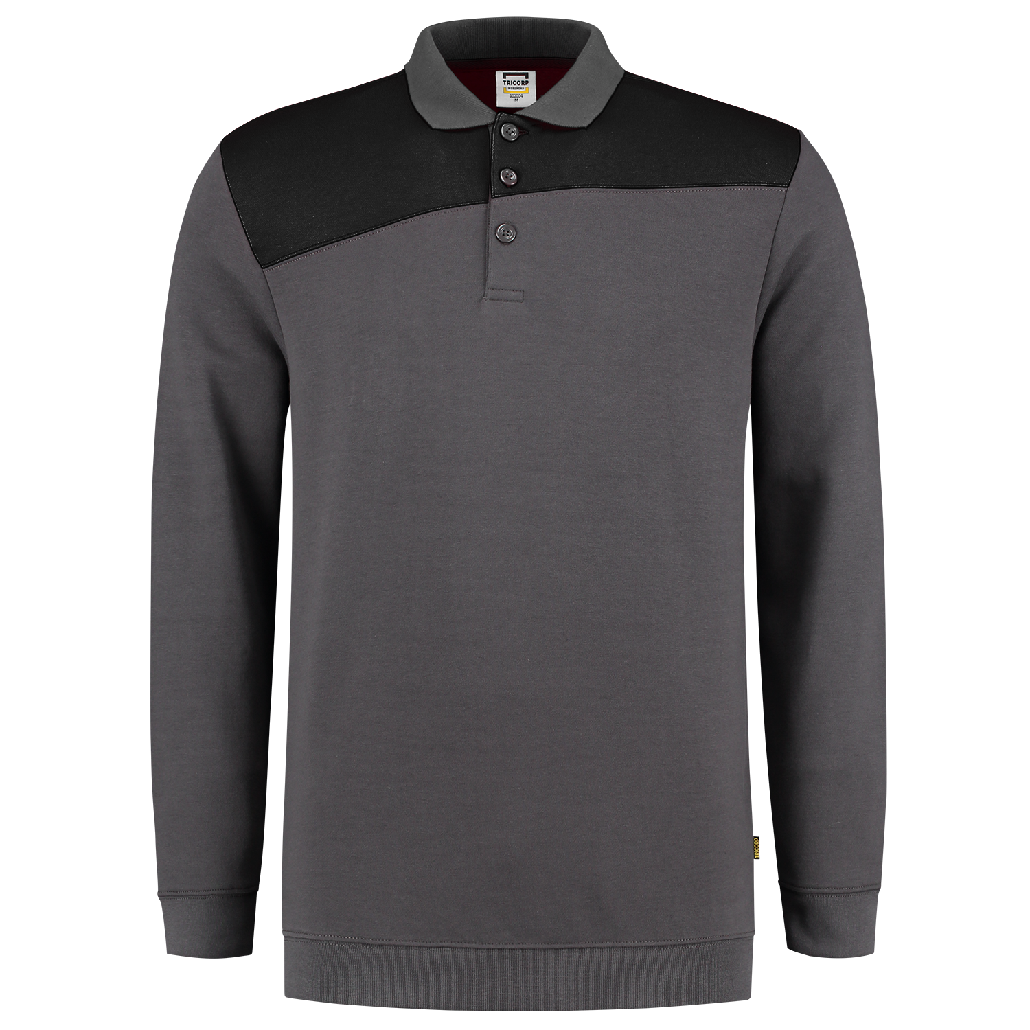 Tricorp Sweatshirt Polokragen Bicolor Quernaht 302004