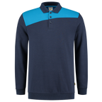 Tricorp Sweatshirt Polokragen Bicolor Quernaht 302004