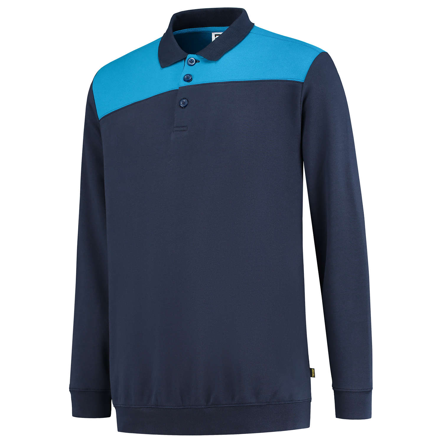 Tricorp Sweatshirt Polokragen Bicolor Quernaht 302004