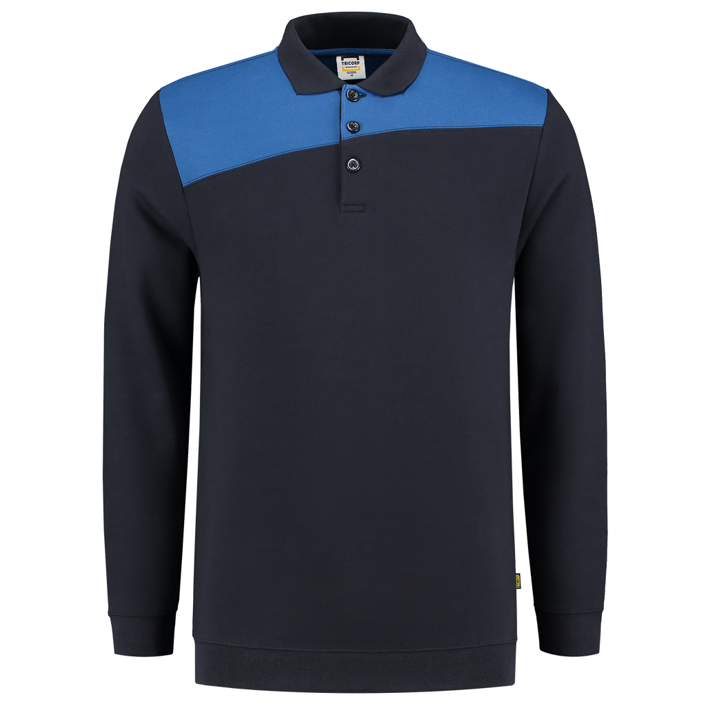 Tricorp Sweatshirt Polokragen Bicolor Quernaht 302004