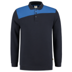 Tricorp Sweatshirt Polokragen Bicolor Quernaht 302004