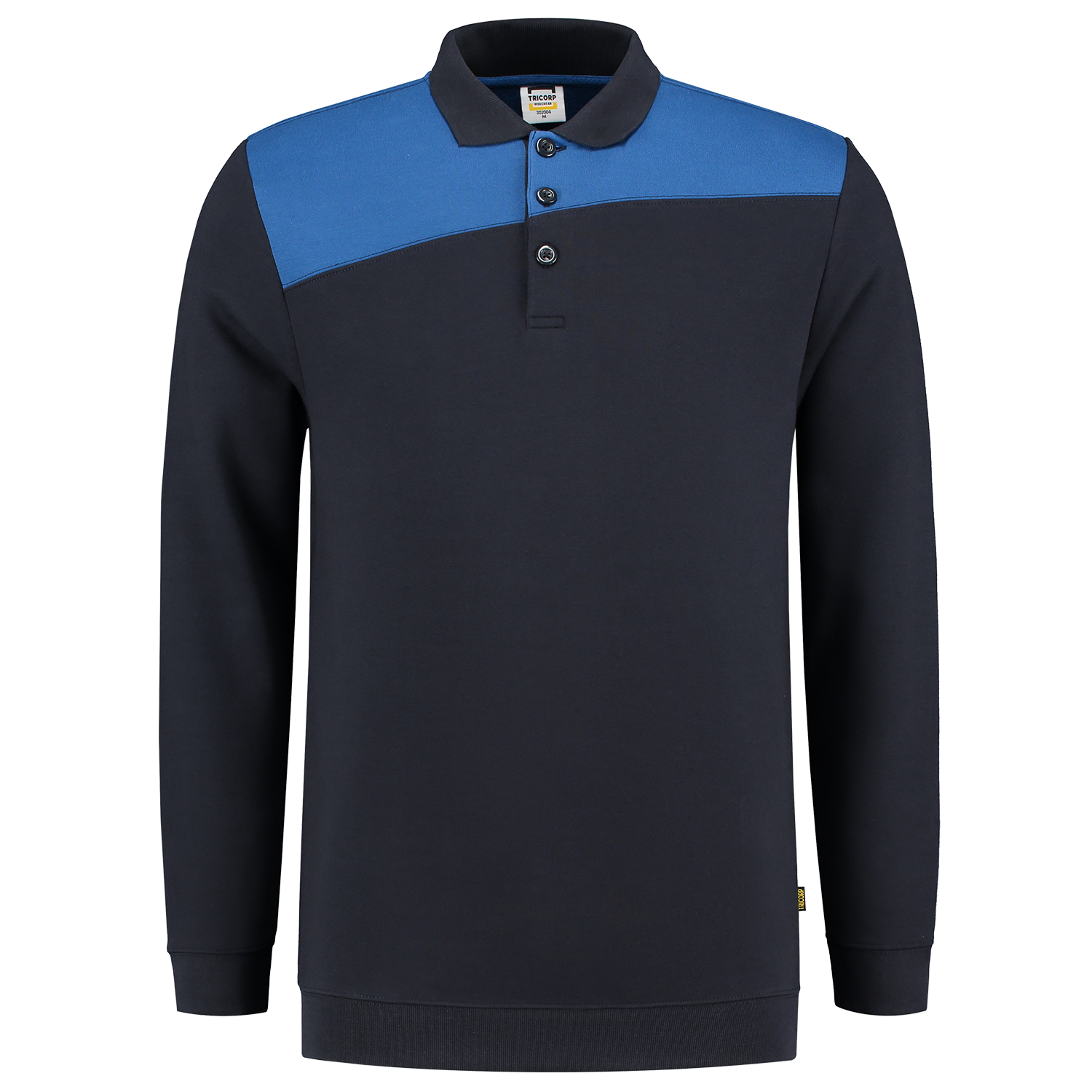 Tricorp Sweatshirt Polokragen Bicolor Quernaht 302004
