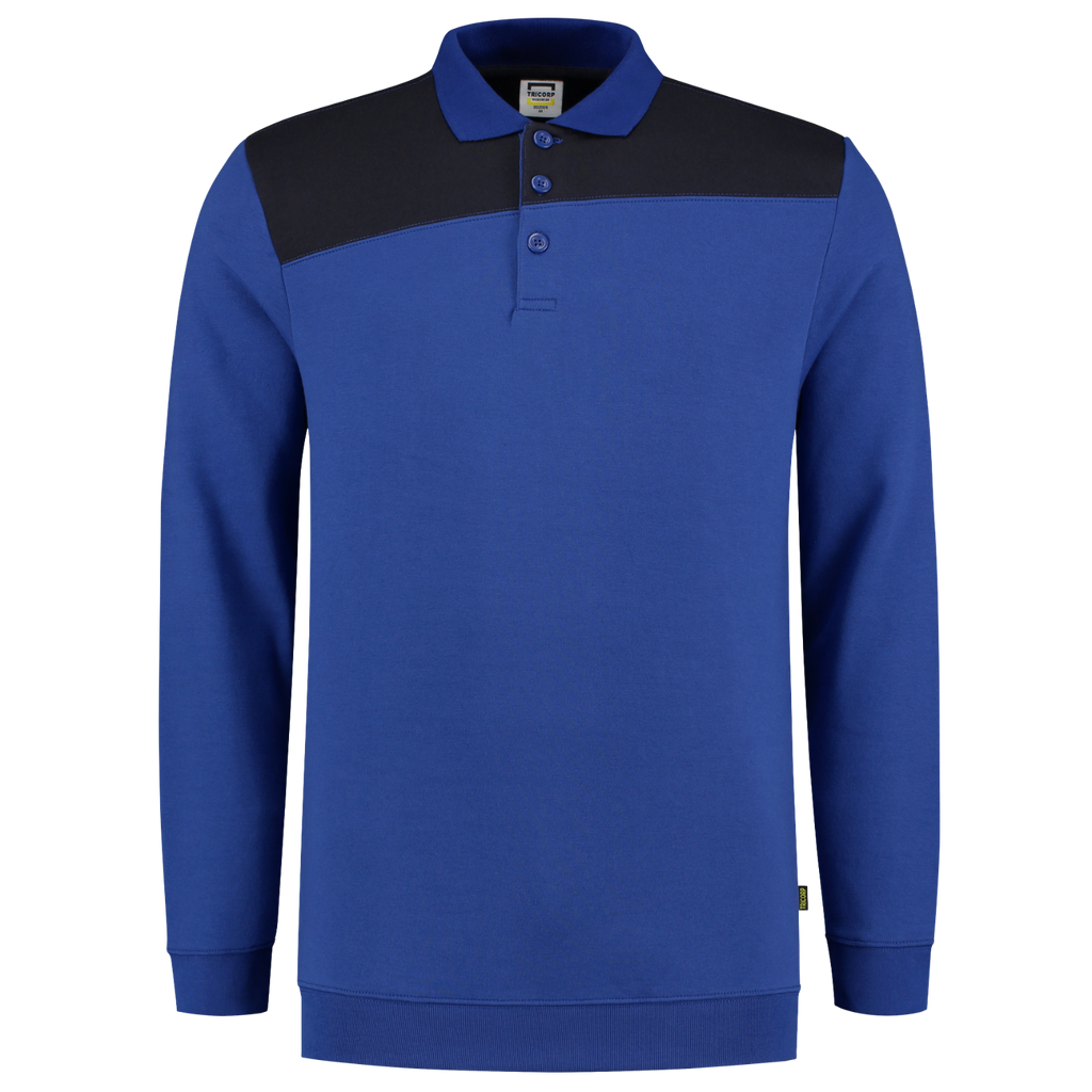 Tricorp Sweatshirt Polokragen Bicolor Quernaht 302004