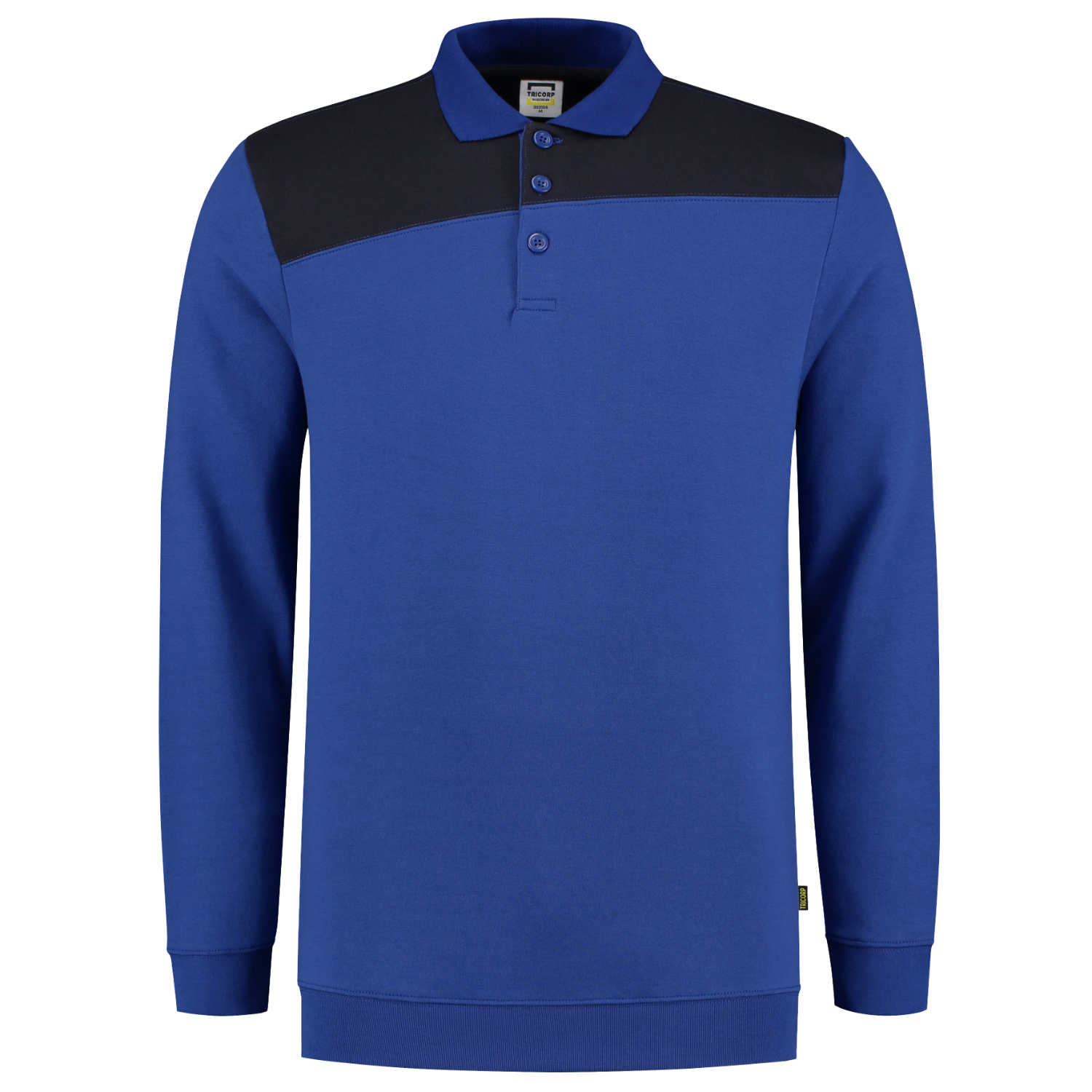 Tricorp Sweatshirt Polokragen Bicolor Quernaht 302004