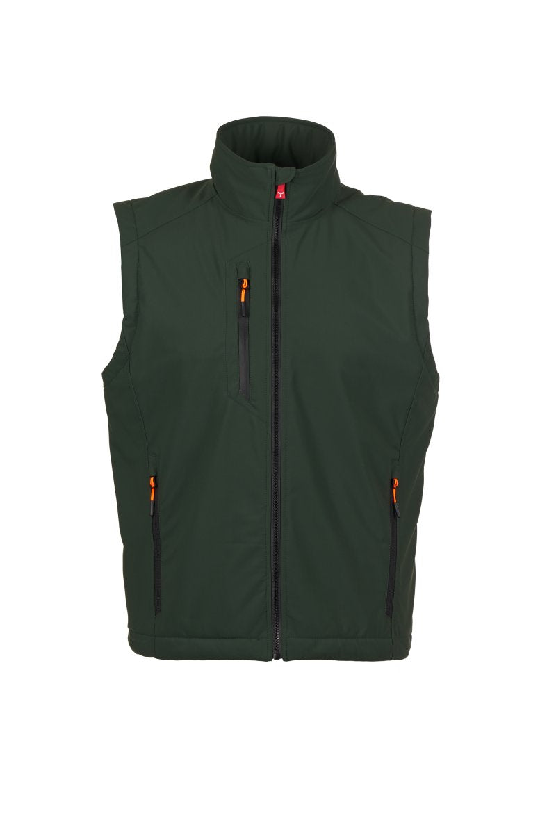 Payper CREEK VEST ULTRALITE PAD Imbottito Senza Maniche – Waldgrün/Schwarz
