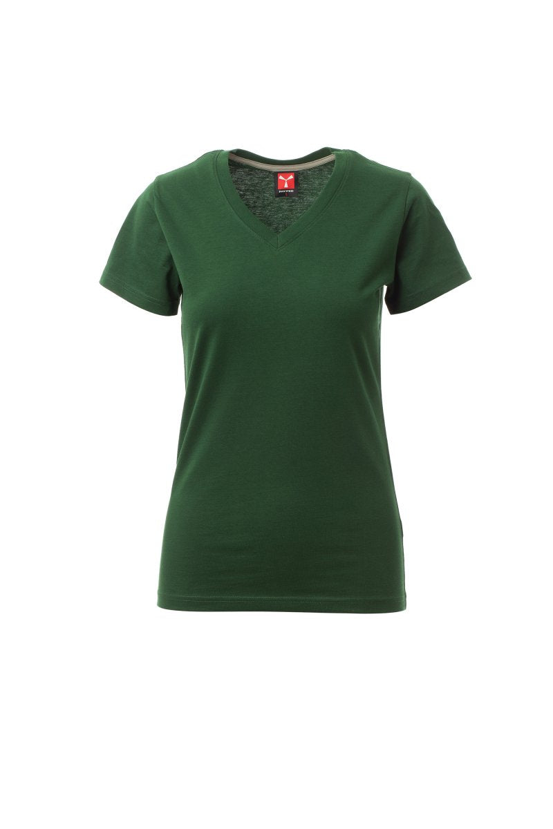 Payper V-NECK LADY Kurzärmelig – Grün