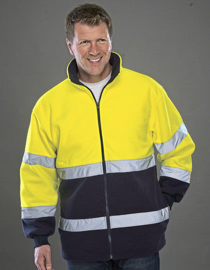 Hi-Vis 2 Bands 2-Tone Fleece Jacket (YK10B)