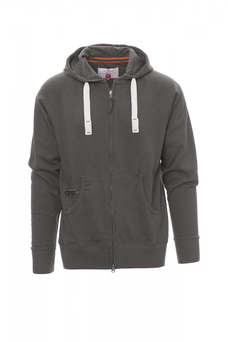 Payper HAWAII+ Full Zip Con Cappuccio – Rauchgrau