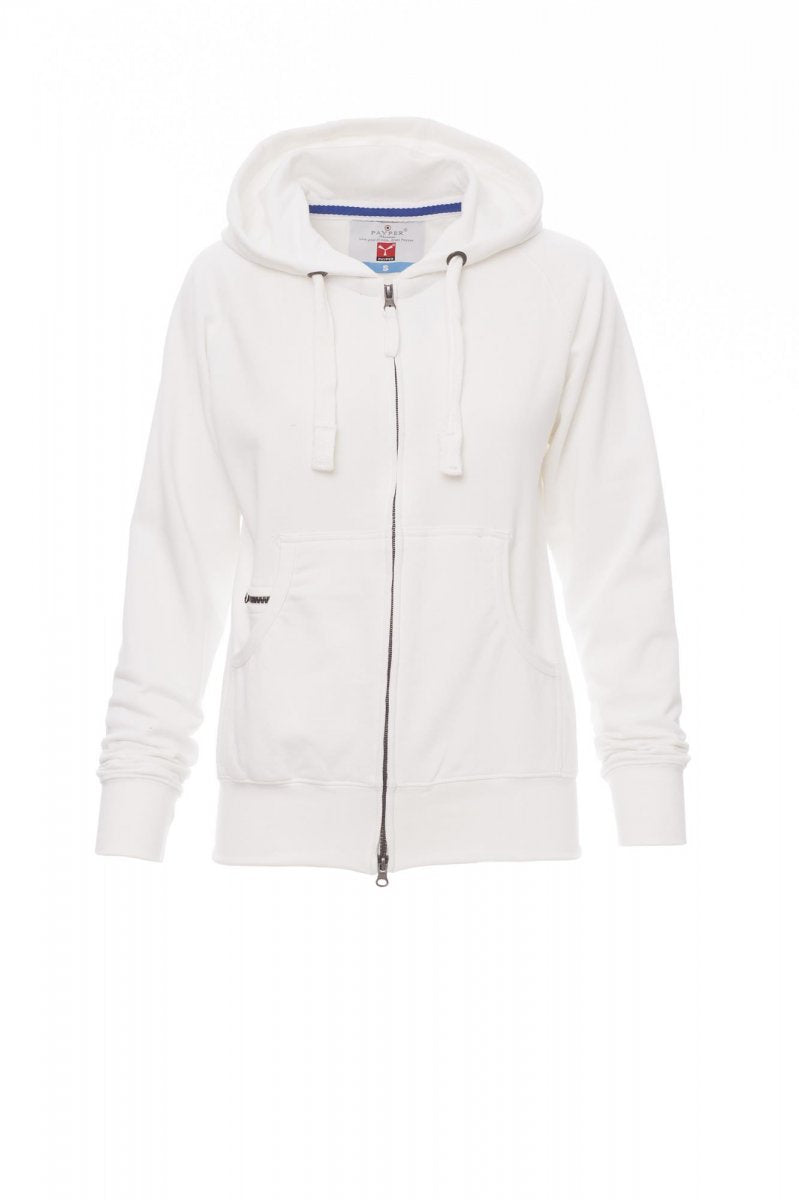 Payper HAWAII+LADY Full Zip Con Cappuccio – Weiss