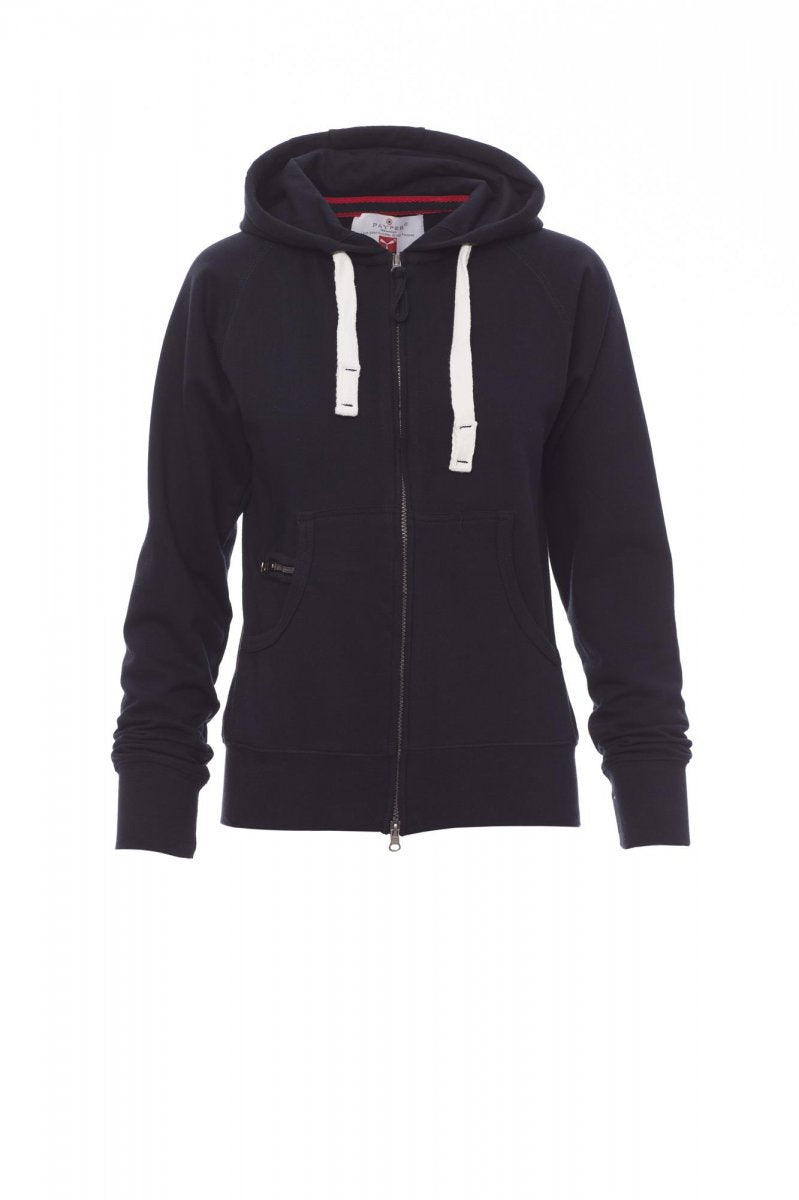 Payper HAWAII+LADY Full Zip Con Cappuccio – Marineblau