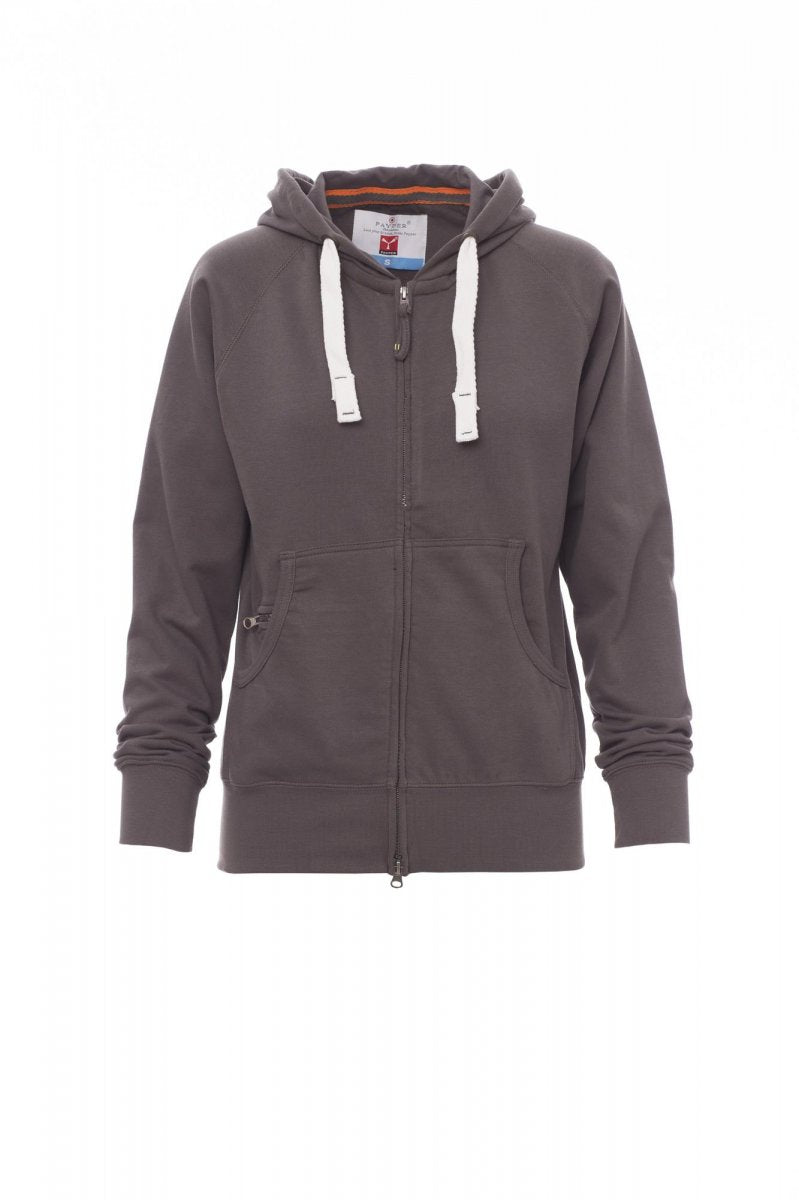 Payper HAWAII+LADY Full Zip Con Cappuccio – Rauchgrau