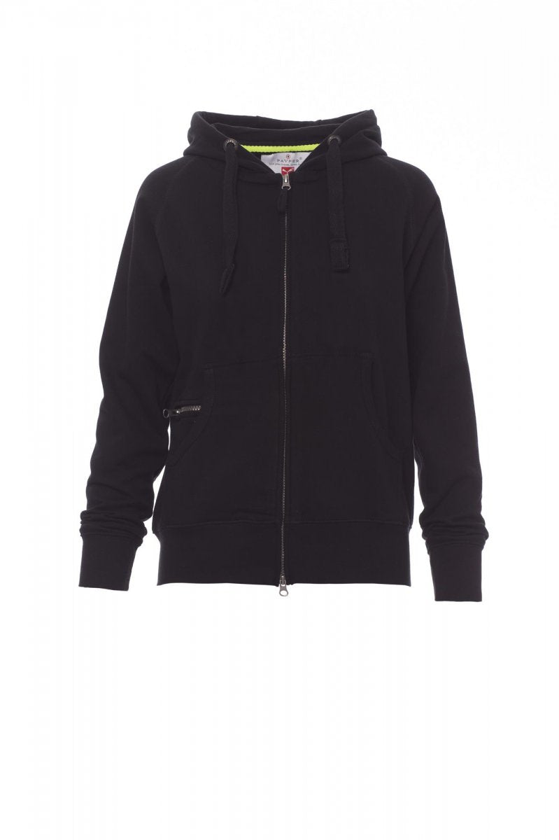 Payper HAWAII+LADY Full Zip Con Cappuccio – Schwarz