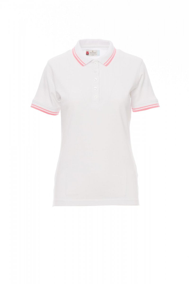 Payper SKIPPER LADY Kurzärmelig – Weiss/Neon-Fuchsienrot