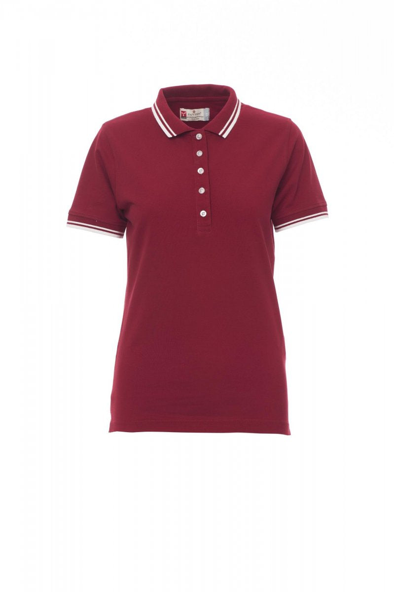 Payper SKIPPER LADY Kurzärmelig – Bordeaux/Weiss