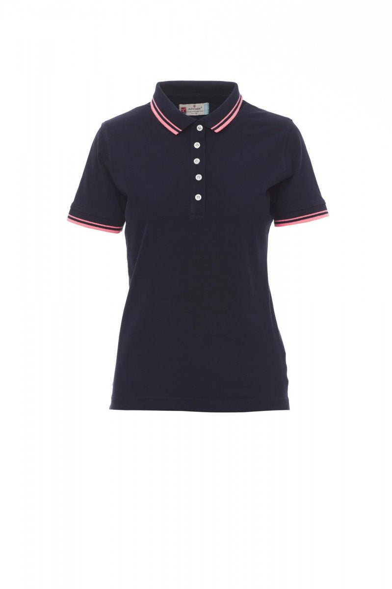 Payper SKIPPER LADY Kurzärmelig – Marineblau/Neon-Fuchsienrot
