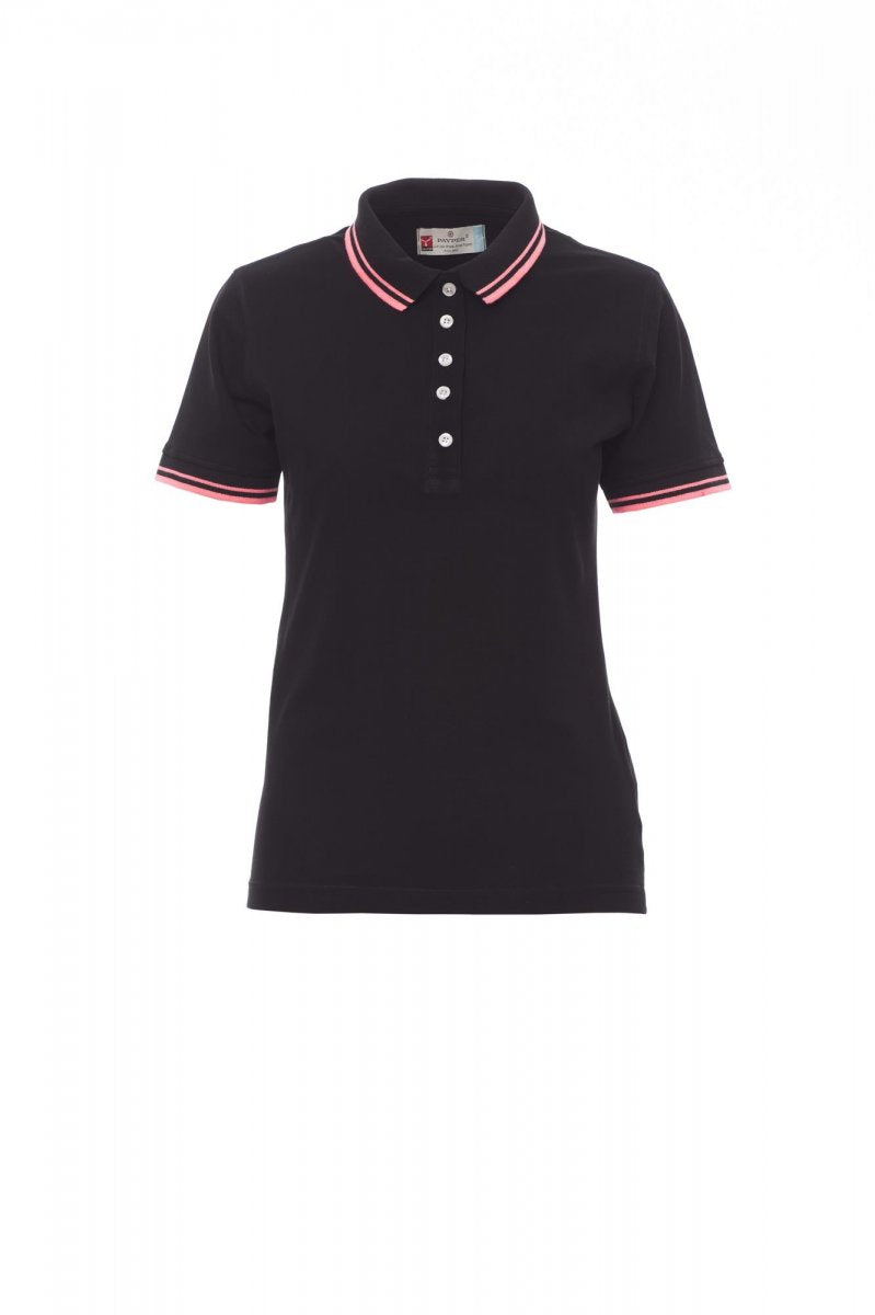 Payper SKIPPER LADY Kurzärmelig – Schwarz/Neon-Fuchsienrot