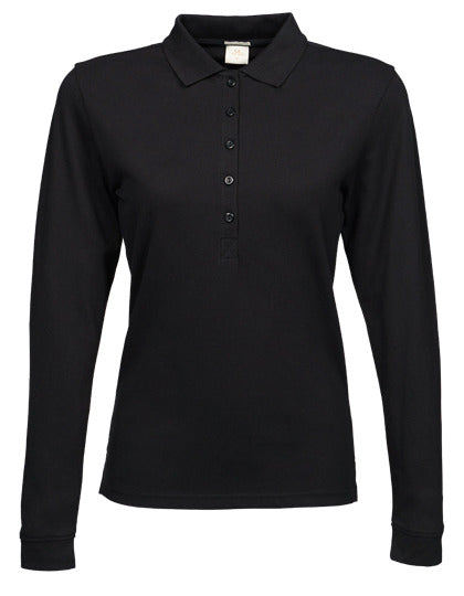 Women´s Luxury Stretch Long Sleeve Polo (TJ146)