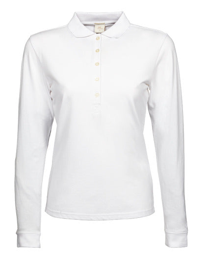 Women´s Luxury Stretch Long Sleeve Polo (TJ146)