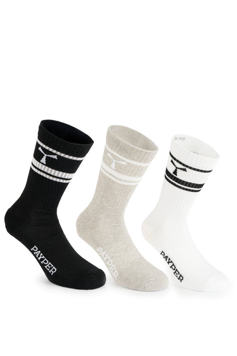 Payper MICHAEL Halber Unterschenkel – Nero/Grigio Melange/Bianco