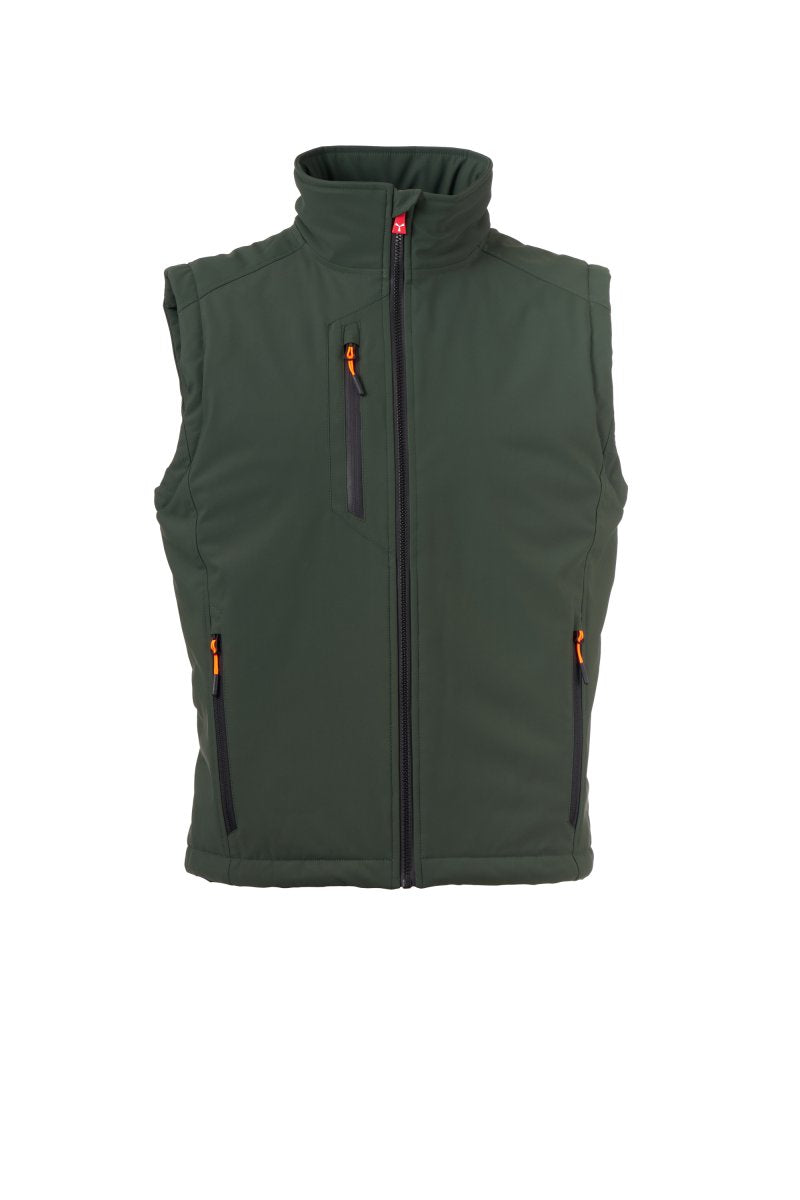 Payper CREEK VEST LITE PAD Imbottito Senza Maniche – Waldgrün/Schwarz