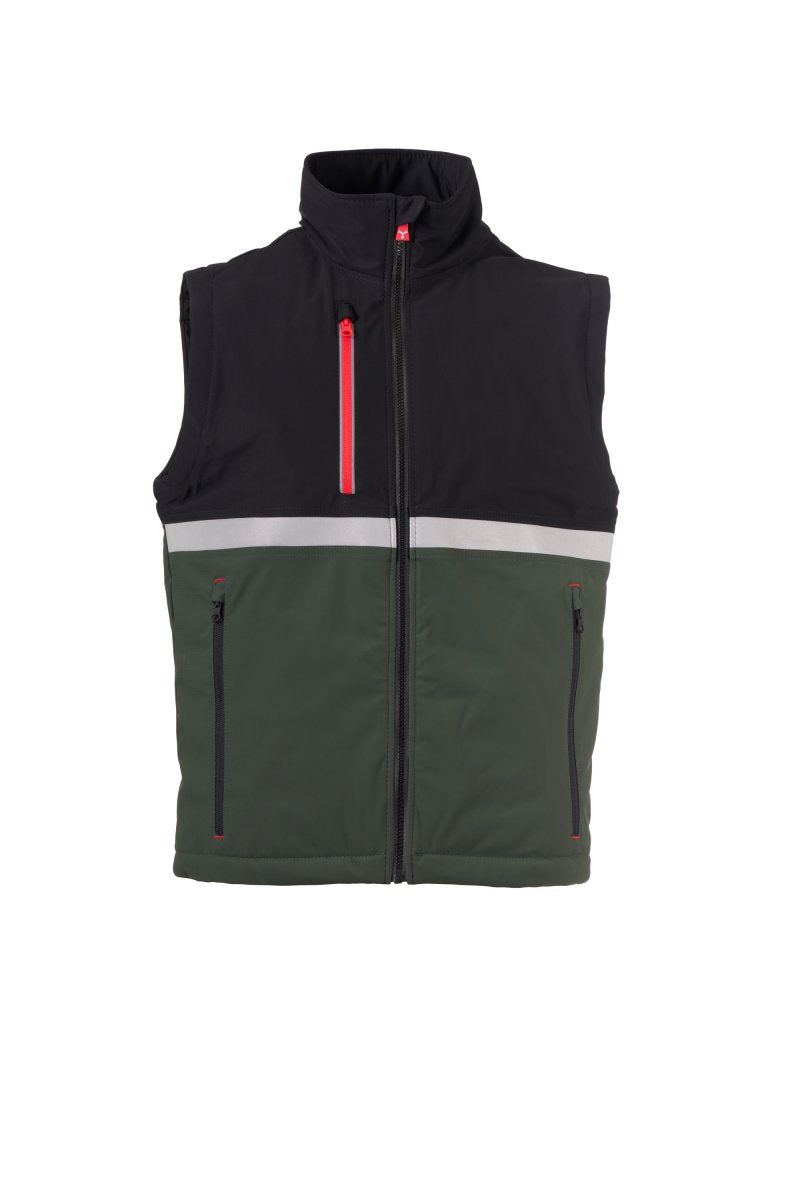 Payper WISE VEST LITE PAD Imbottito Senza Maniche – Waldgrün/Schwarz