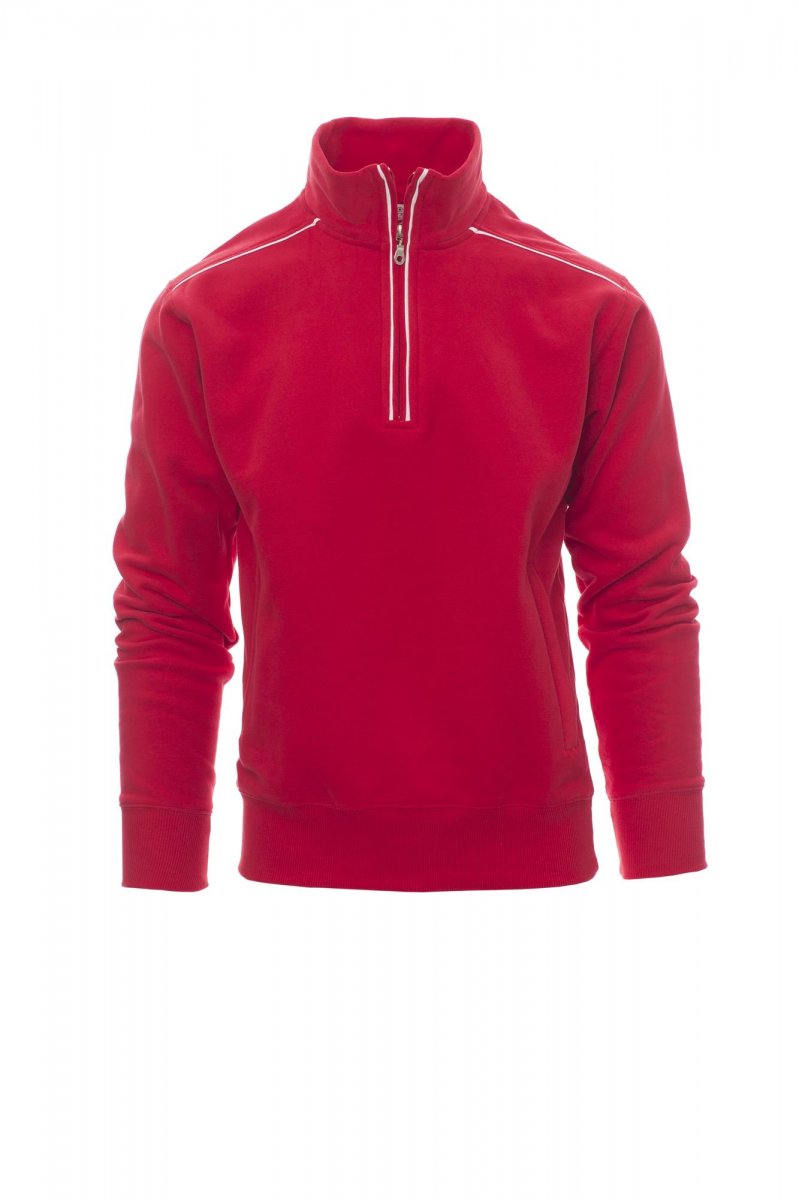 Payper VANCOUVER Halb Zip – Rot/Weiss