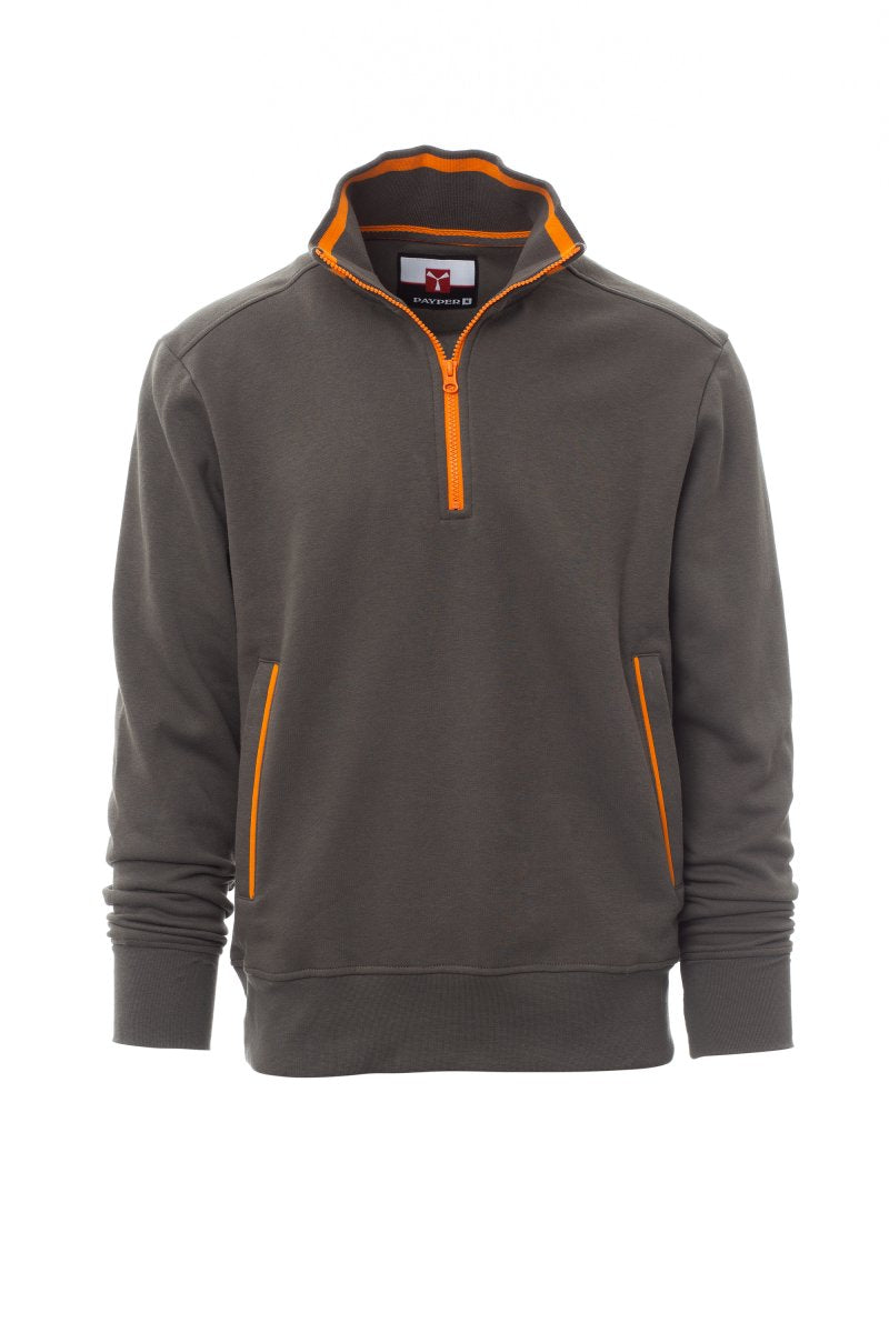 Payper RIO Halb Zip – Rauchgrau/Orange