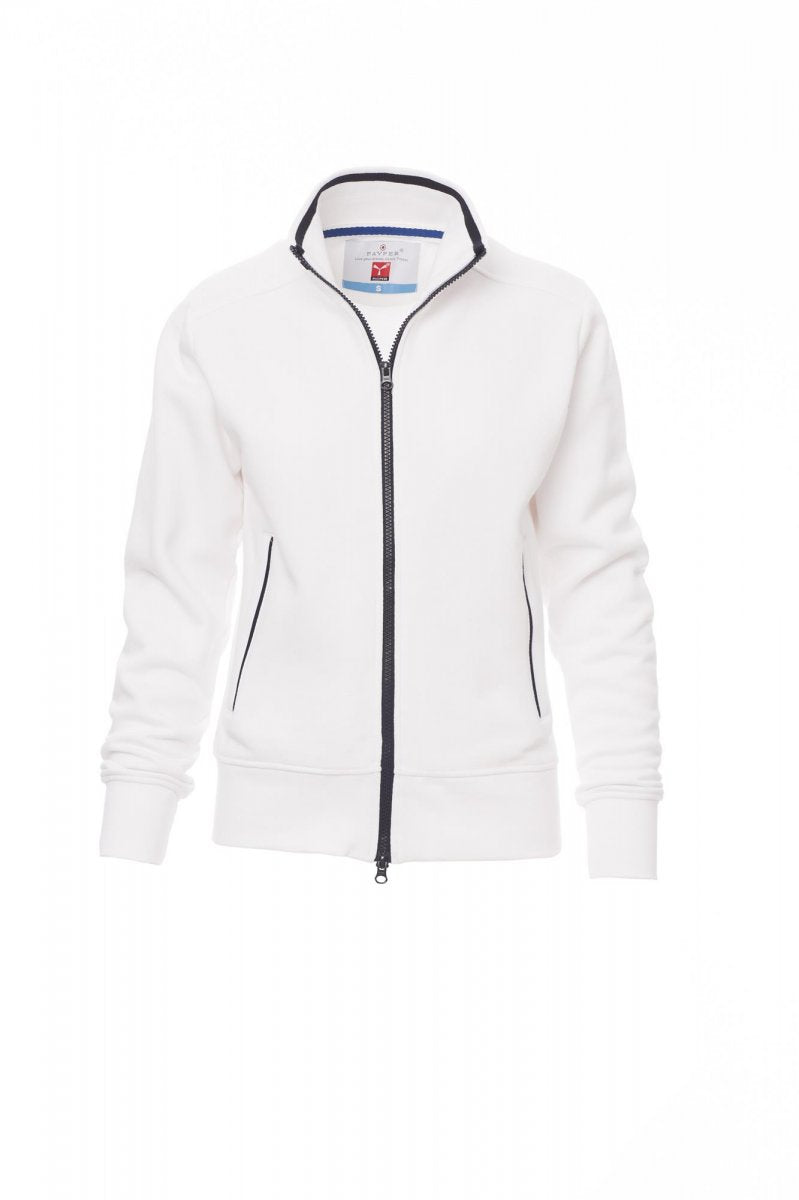 Payper MELBOURNE Full Zip – Weiss/Marineblau