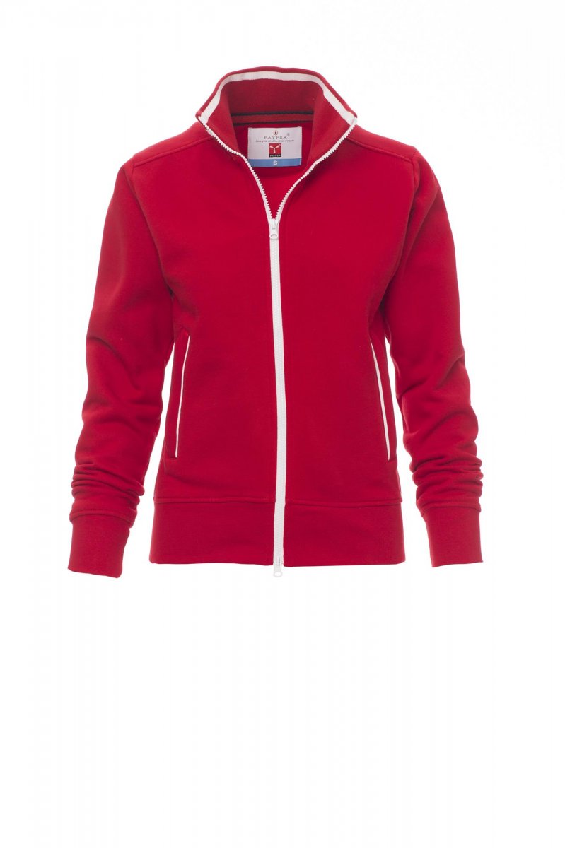 Payper MELBOURNE Full Zip – Rot/Weiss