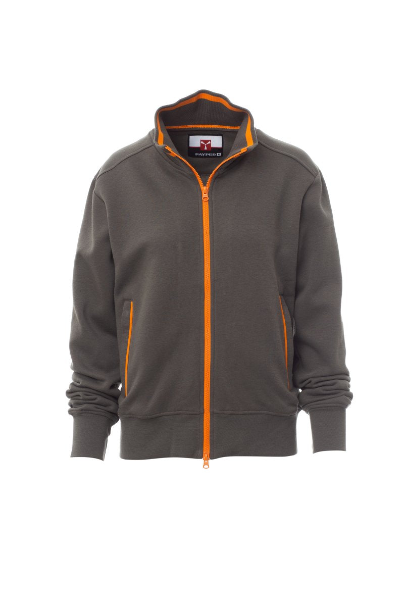 Payper MELBOURNE Full Zip – Rauchgrau/Orange