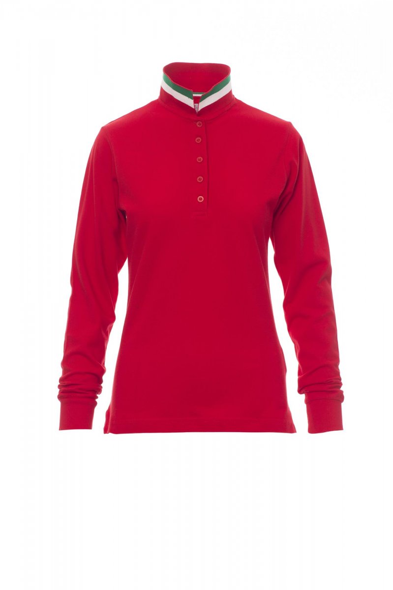 Payper LONG NATION LADY Langärmelig – Rot/Italien