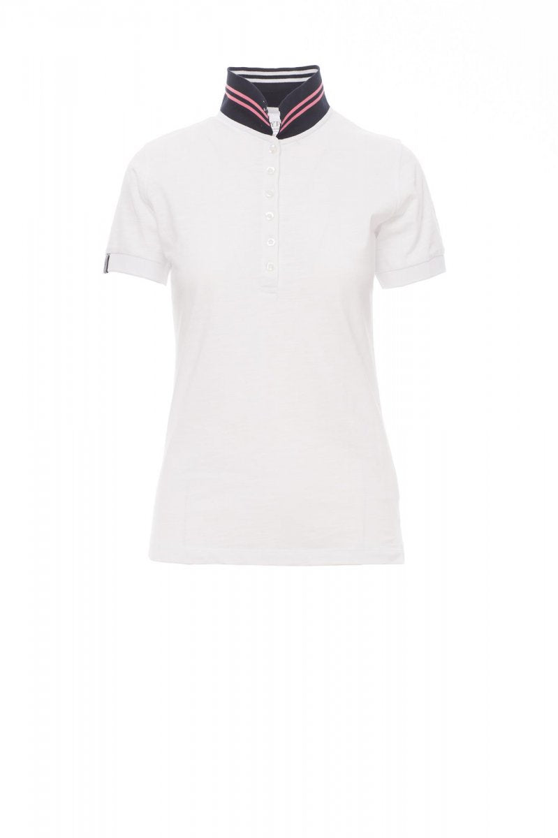 Payper NAUTIC LADY Kurzärmelig – Weiss/Marineblau-Weiss/Fluo-Fuchsienrot