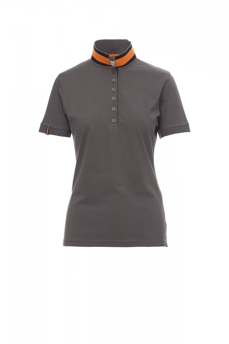Payper MEMPHIS LADY Kurzärmelig – Rauch/Vibrierendes Orange-Schwarz