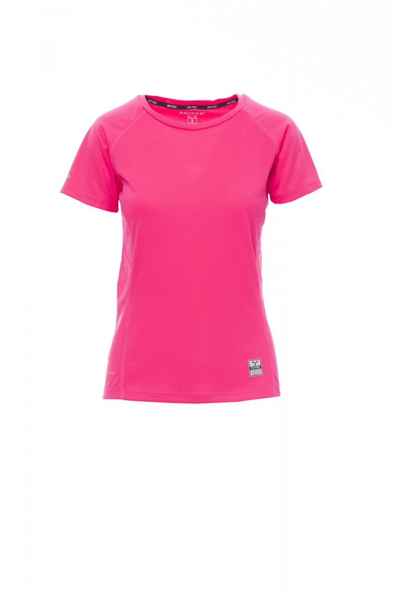 Payper RUNNING LADY Kurzärmelig – Fluo-Fuchsienrot