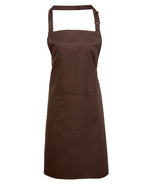 Colours Collection Bib Apron With Pocket (PW154)