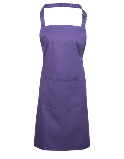 Colours Collection Bib Apron With Pocket (PW154)