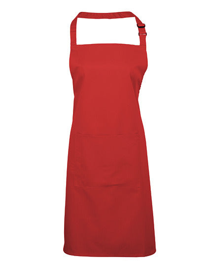 Colours Collection Bib Apron With Pocket (PW154)