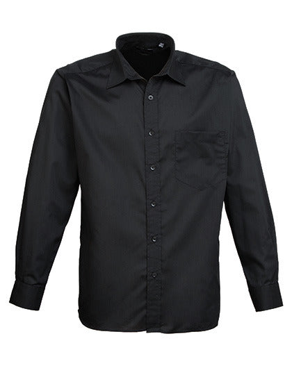 Men´s Poplin Long Sleeve Shirt (PW200)