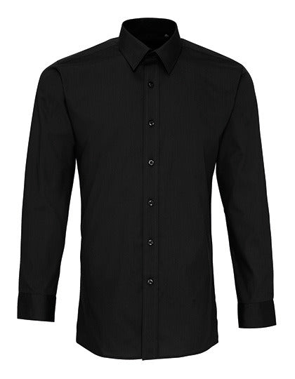 Men´s Long Sleeve Fitted Poplin Shirt (PW204)