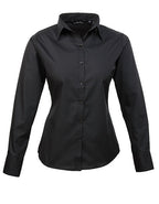 Women´s Poplin Long Sleeve Blouse (PW300)